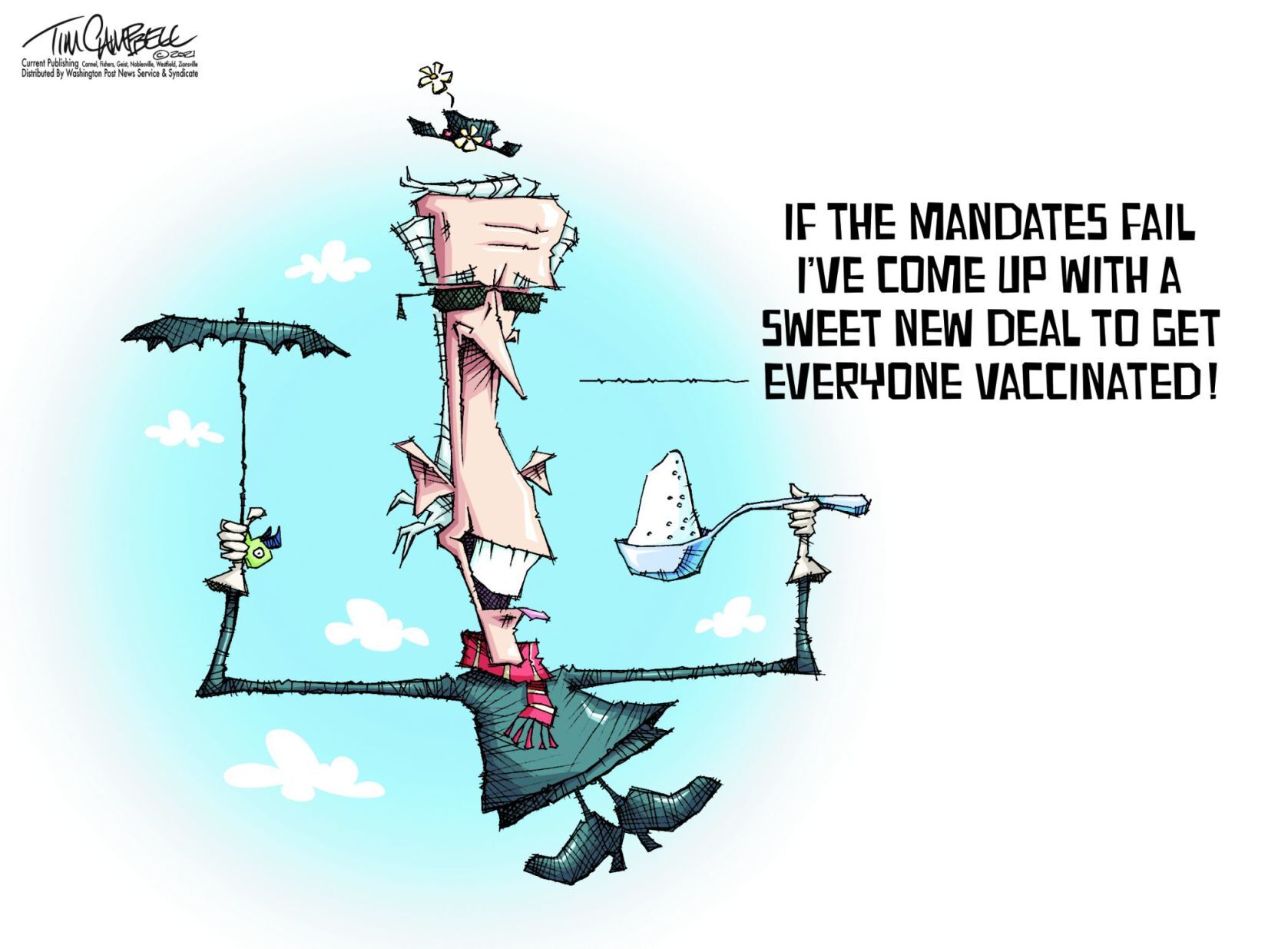 Tim Campbell cartoon